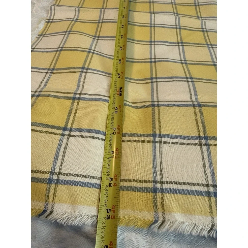 Yellow White And Blue Big Plaid 27